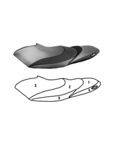 BlackTip Yamaha FX HO & FX SHO Skräddarsydd Sätesöverdrag 08-11
