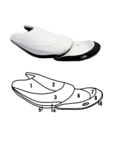 BlackTip Yamaha FX Cruiser (HO) Skräddarsydd Sätesöverdrag 03-04