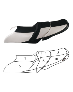 BlackTip Yamaha VXR & GP1800 Skräddarsydd Sätesöverdrag 15-20
