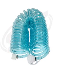 Garden Hose  Coiled och Bag, Clear Blue