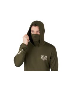 Can‑Am UV Protection Long-Sleeve Hoodie Army Green