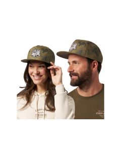 Can-Am Mav Bones Flat Cap One size Army Green