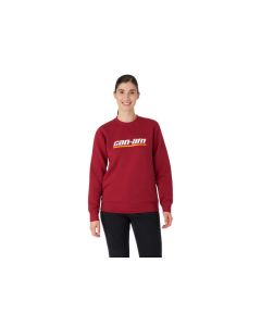 Can‑Am Emblem Crewneck Wine