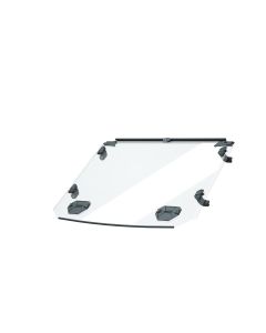 Polaris Lock & Ride helventilerad vindruta - hårdbelagd polyeten, 2-sits PRO R '25