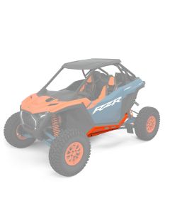 Polaris lågprofilerade sidostegsskydd, 2-sits – Orange Burst
