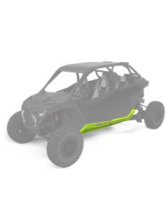 Polaris lågprofilerade sidostegsskydd, 4-sits – Neon Lime