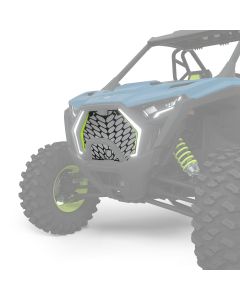 Polaris Pro Armor främre aluminiumgrill – Neon Lime PRO S/4 '25, PRO XP/4 ‘25