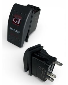 ATV Ljusknapp röd backljus