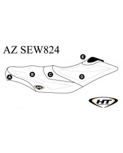 Hydro Turf Sätesöverdrag Sea-Doo GTI 4-Tec 06-08/GTI/SE 130/15/Wake 155 09-10