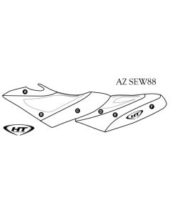 Hydro Turf Sätesöverdrag Sea-Doo GTX Di 02-03/GTX 4-Tec 02-06/RXT 05-09 *Notes