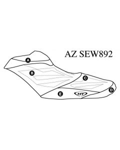 Hydro Turf Sätesöverdrag Sea-Doo RXP-X 260 12-15/ RXP-X 300 16-17/GTR-X230 17