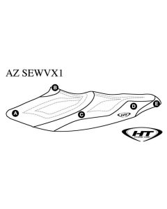 Hydro Turf Sätesöverdrag Yamaha VXS/VX Deluxe/Sport 10-14 / V1/Sport 15-16