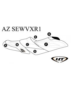 Hydro Turf Sätesöverdrag Yamaha VXR 15-19 / GP1800 19-20