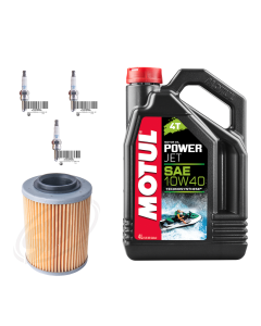 Motul/SBT Sea-Doo 900cc (Spark & GTI90) servicesats med oljefilter + CR8EB