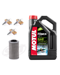 Motul/SBT Sea-Doo 1603cc (300hp) servicesats med Oljefilter + KR9E-G