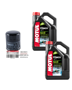 Motul Powerjet Yamaha 4-takt servicesats med original oljefilter (ej 1800cc)