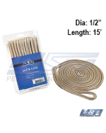 WSM Förtöjningslina 12,7mm x 4,6m Guld