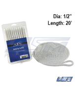 WSM Förtöjningslina 12,7mm x 6,1m Vit