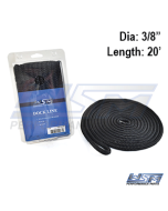 WSM Förtöjningslina 9,5mm x 6,1m Svart