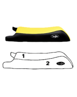 BlackTip Yamaha VXR 650 & VXR Pro 700 Skräddarsydd Sätesöverdrag 91-95