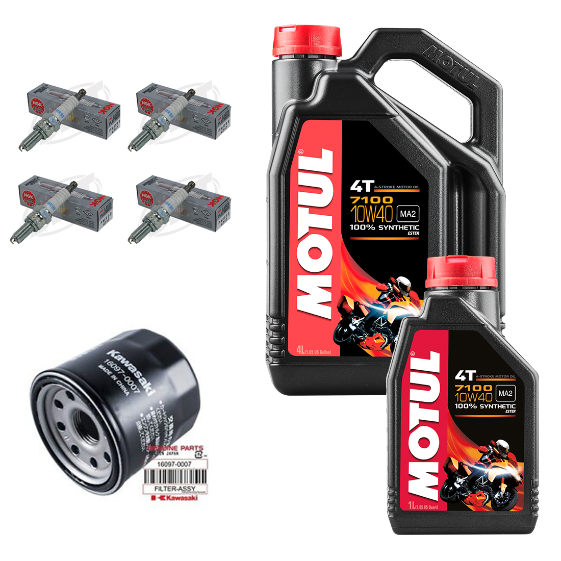 Kawasaki Z800 2015 2016 Hi-Flo Ölfilter Halbsynthetisches MOTUL