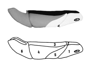 BlackTip Kawasaki 1100 STX Skräddarsydd Sätesöverdrag 98-99