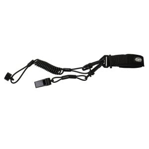 Floating Whistle Lanyard, SeaDoo Pro, Black