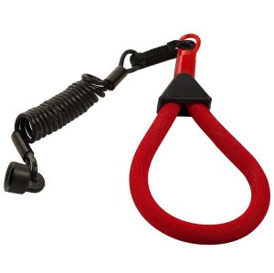 Wrist/Vest Lanyard, SeaDoo Black/Neon Red