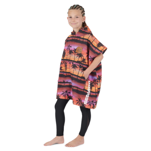 Sea-Doo Kid’s Quick Dry Poncho By Slowtide One Size Black with Graphics 2024