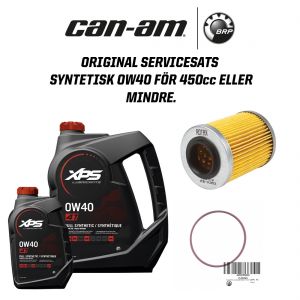 Can-Am Original Servicesats syntetisk 0W40 - 450cc eller mindre