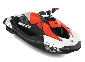 Sea-Doo Spark 1up Trixx 90 White / Dragon Red 2025