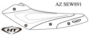 Hydro Turf Sätesöverdrag Sea-Doo RXP-X 04-11