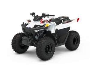 Polaris Outlaw 70 Terräng Bright White/Indy Red 2022